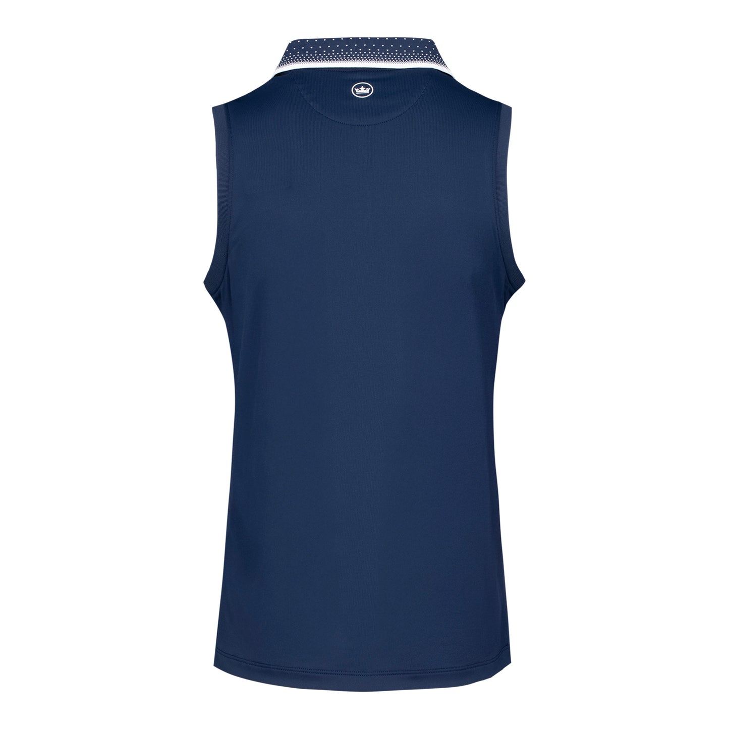 Peter Millar 2026 Cincinnati Open Women's Chrissie Sleeveless Zip Polo in Navy - Back View