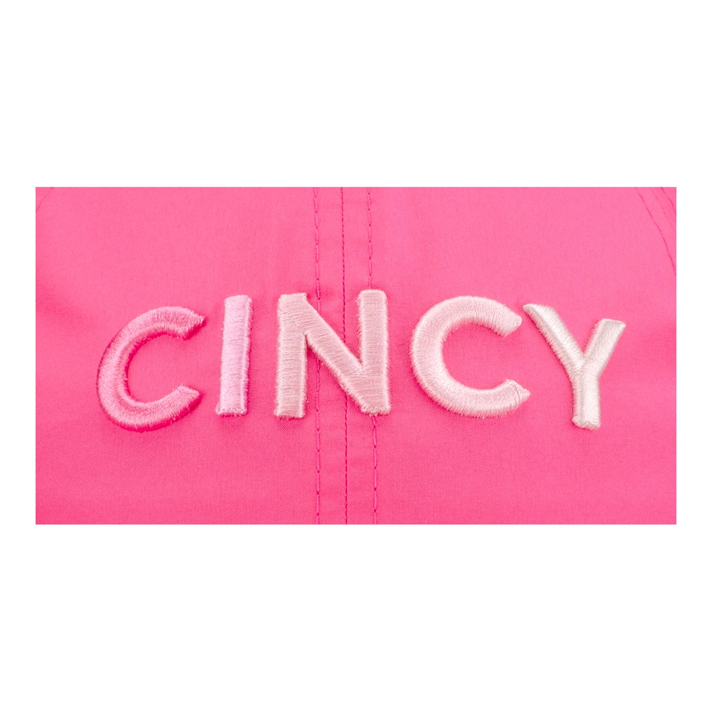 Vimhue Cincinnati Open Ladies Sun Goddess Ombre Text Hat in Pink - Design Close Up