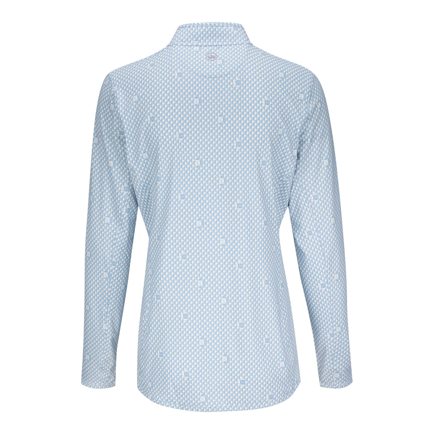 Peter Millar 2026 Cincinnati Open Women's Shadebreak Lightweight Sun Shirt Quarter Zip in Cottage Blue - Back