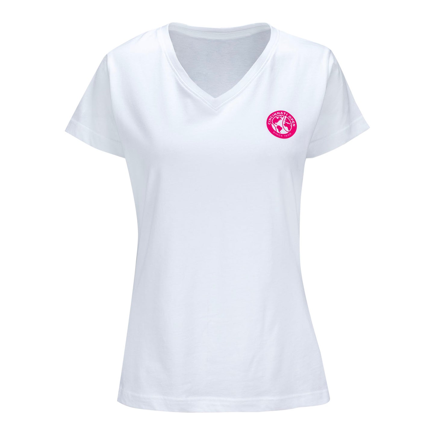 Ahead Cincinnati Open Women's Vista T-Shirt in White - Front View