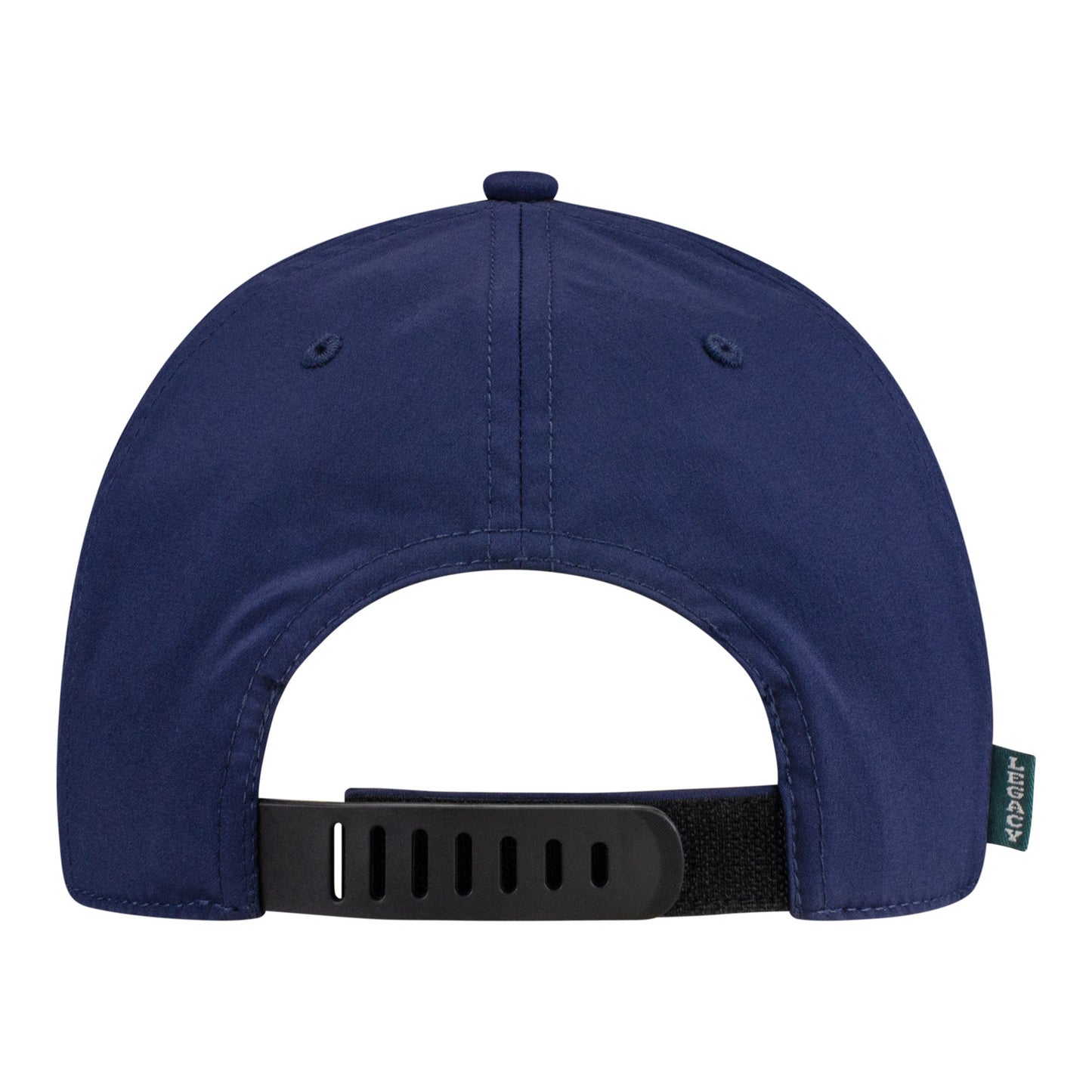 Legacy Cincinnati Open Back Nine Logo Patch Hat in Navy - Back View