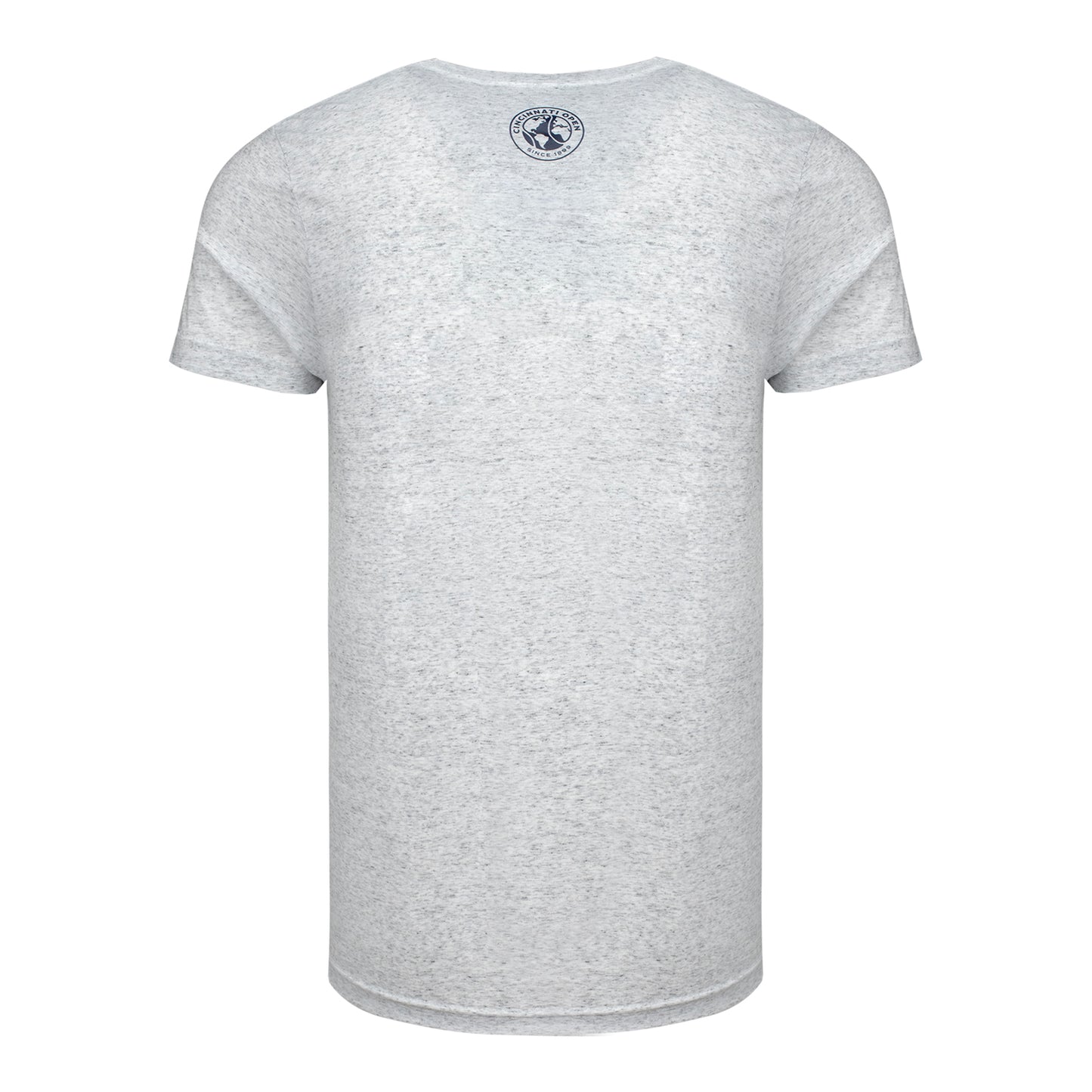 Ahead Cincinnati Open Stadium Tennis Ball T-Shirt in Heather Grey - Back View