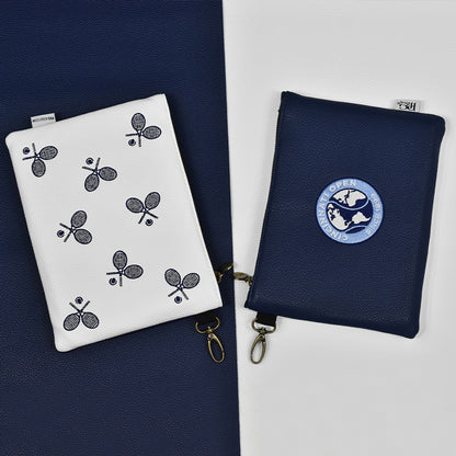 PRG Golf Cincinnati Open Crossed Racket Zip Tote Pouch - Front and Back