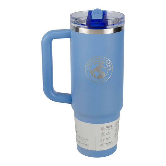 Stanley 2026 Cincinnati Open 30oz Quencher ProTour Flip Straw Tumbler in Sky Blue - Front View