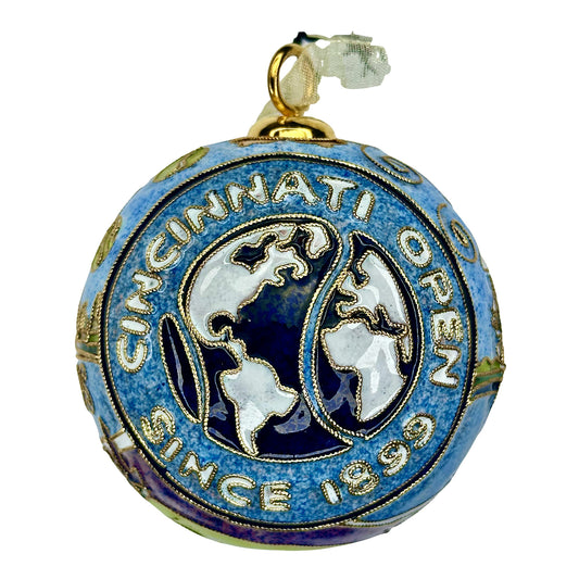 Kitty Keller Designs Cincinnati Open Cloisonne Ornament - Front