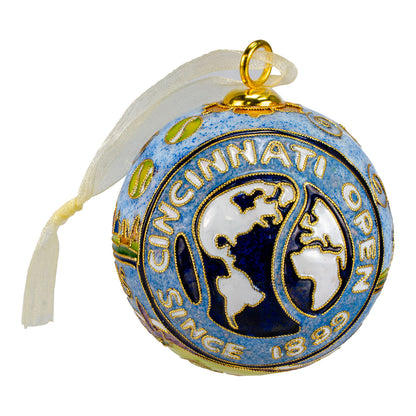 Kitty Keller Designs Cincinnati Open Cloisonne Ornament - Back