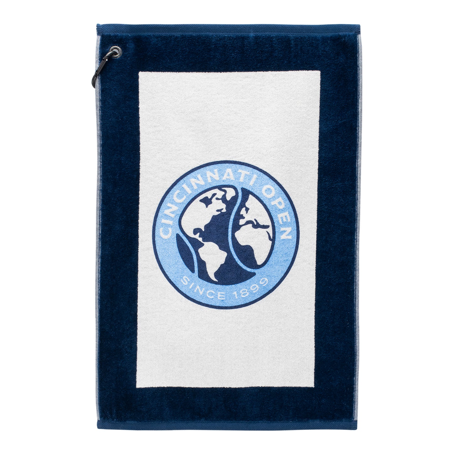 Dynamic Cincinnati Open Hi-Def Edge Towel in Navy - Front View