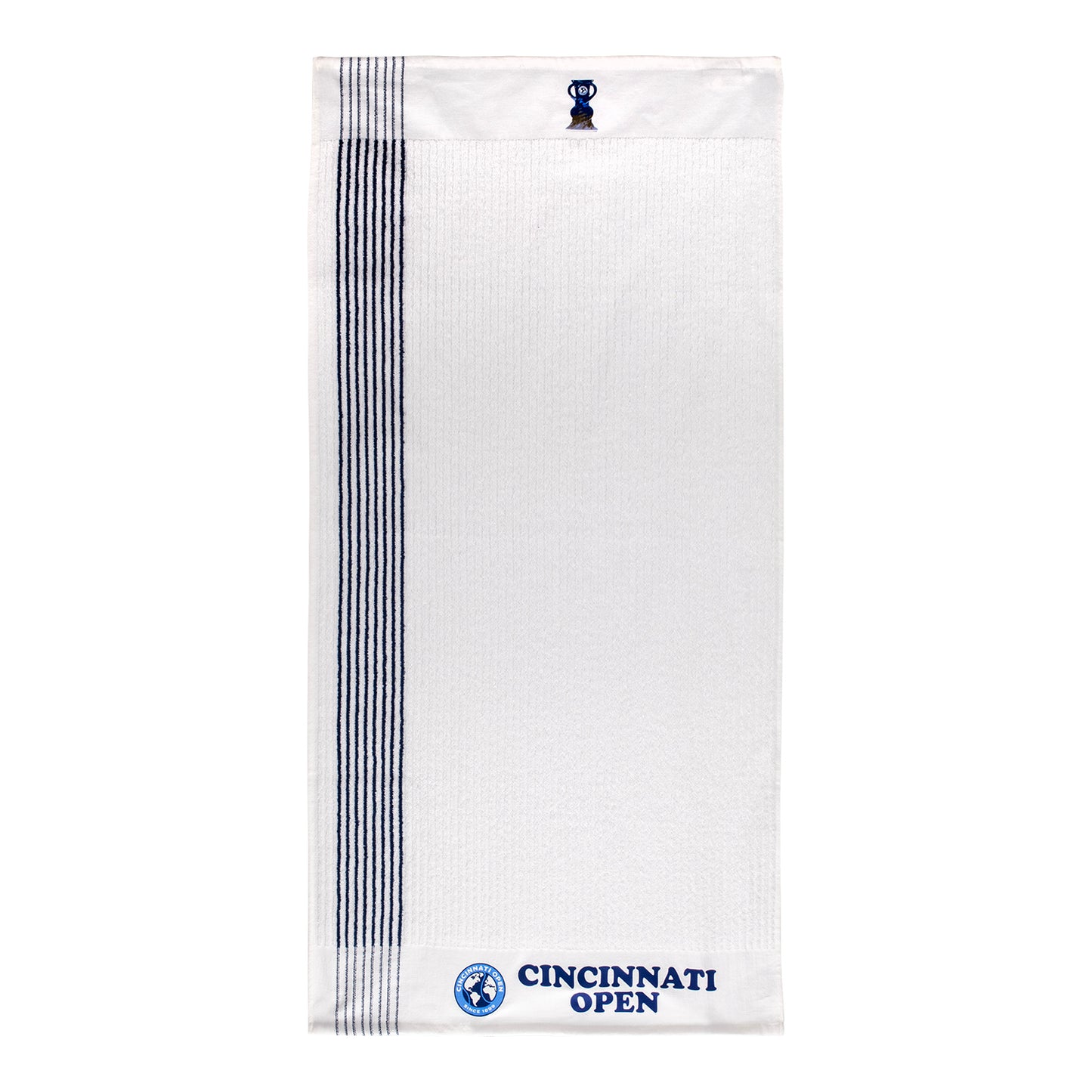 Dynamic Cincinnati Open Caddy Towel in White - Front View