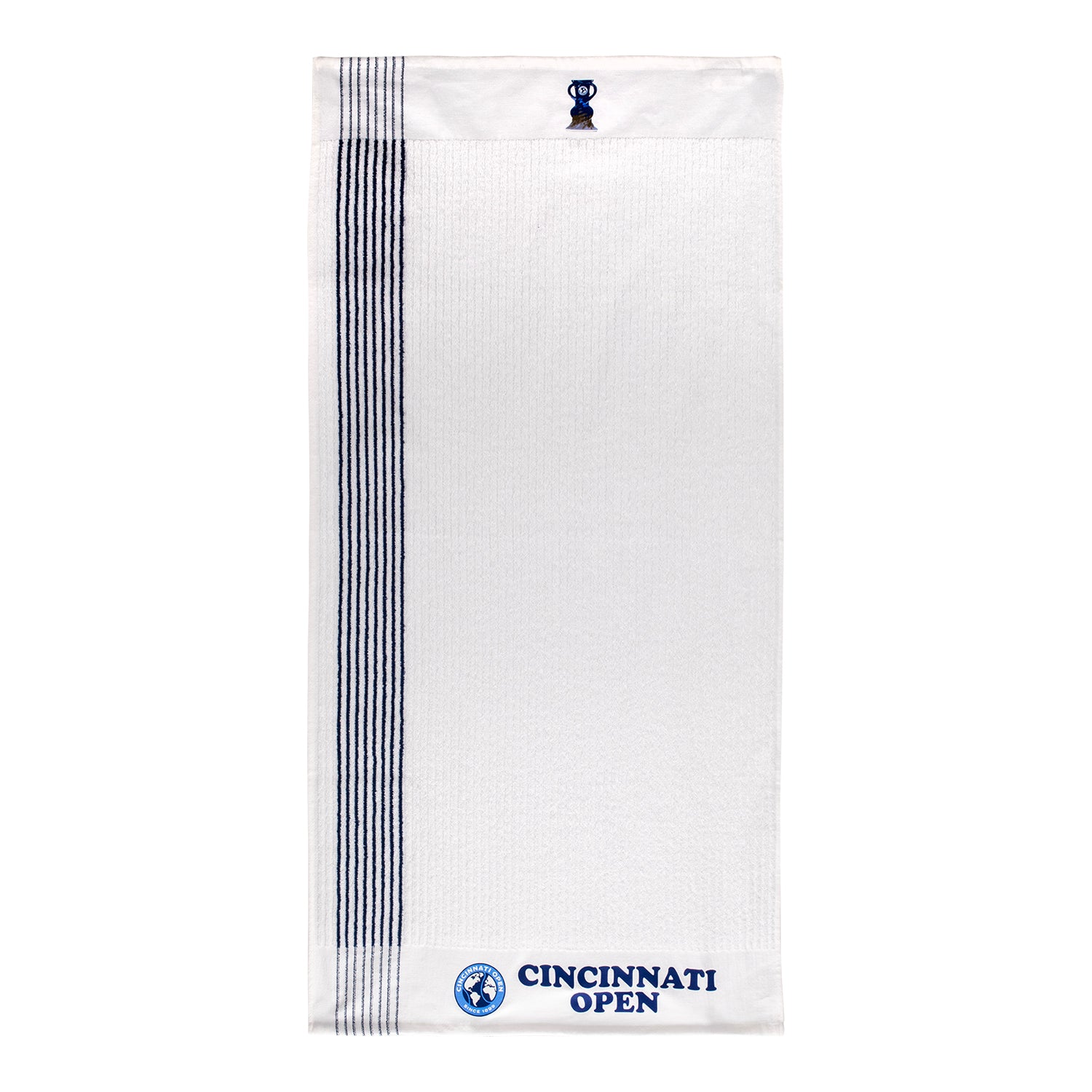 Dynamic Cincinnati Open Caddy Towel in White - Front View