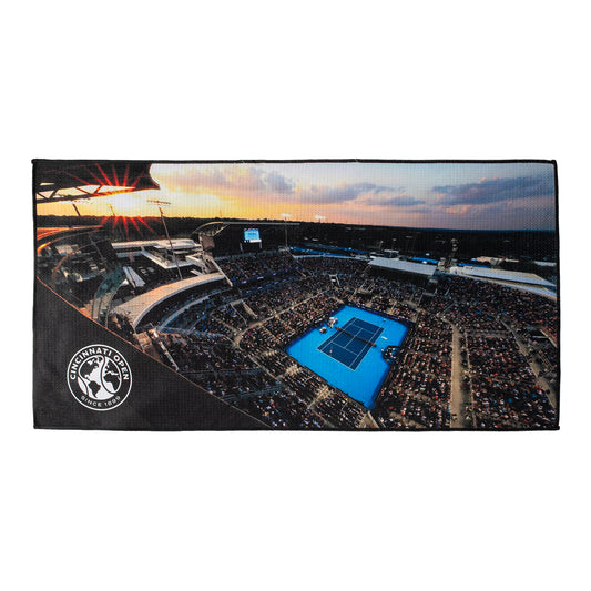 Dynamic Cincinnati Open Ultimate Microfiber Sunset Court Towel - Front View