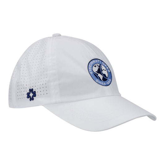 Vimhue Cincinnati Open Ladies Sun Goddess Hat in White - Front Right View