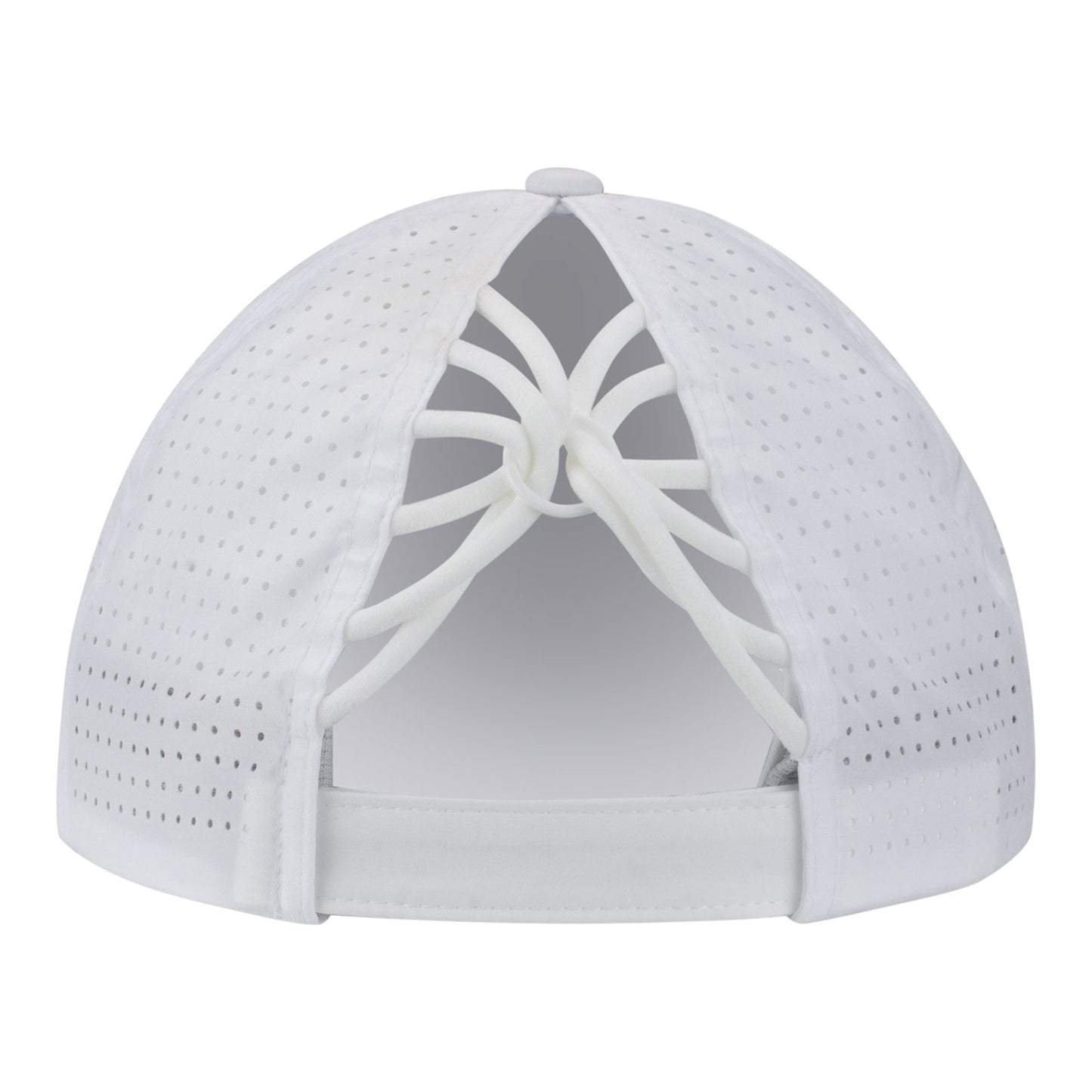 Vimhue Cincinnati Open Ladies Sun Goddess Hat in White - Back View