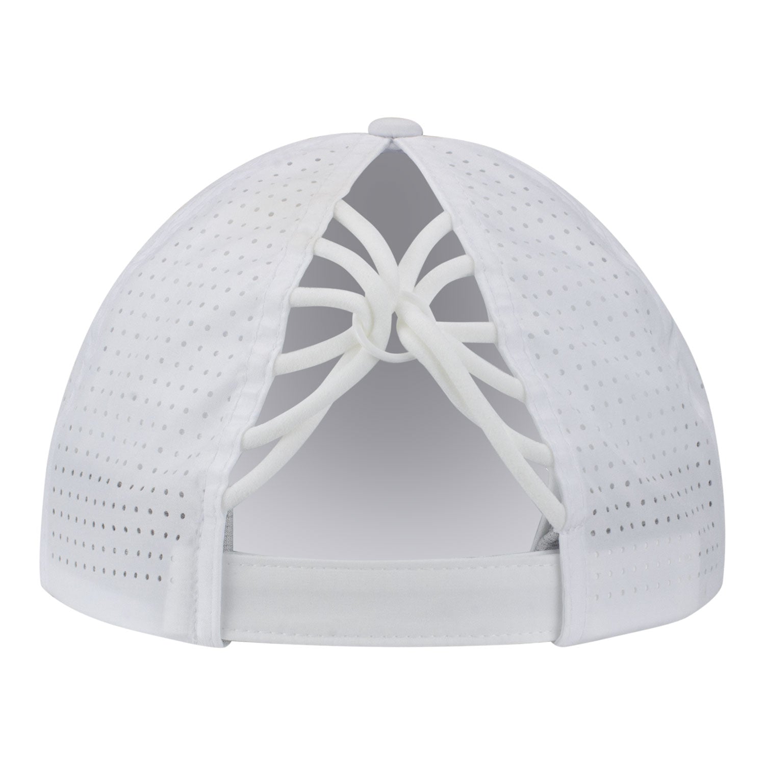 Vimhue Cincinnati Open Ladies Sun Goddess Hat in White - Back View