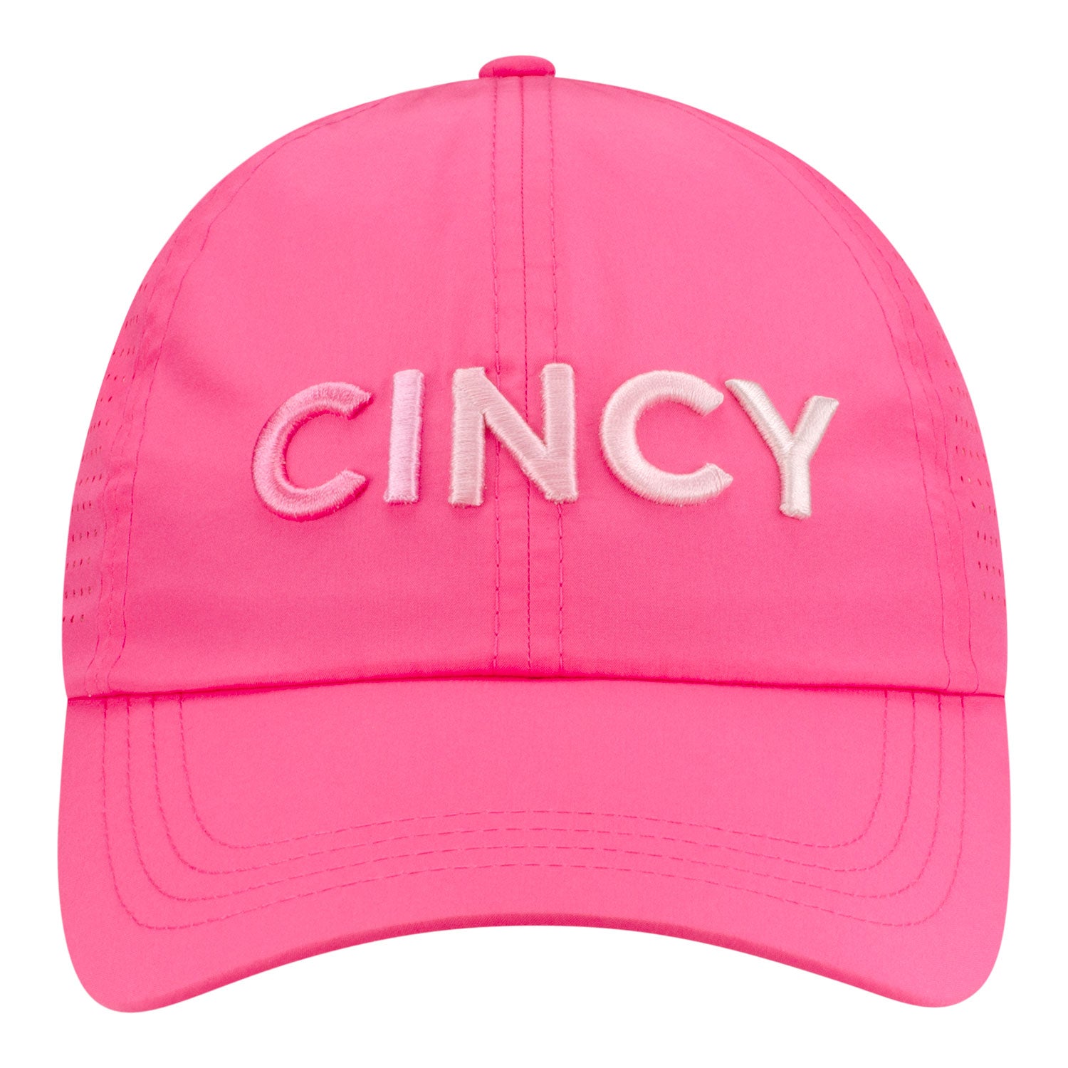 Vimhue Cincinnati Open Ladies Sun Goddess Ombre Text Hat in Pink - Front View