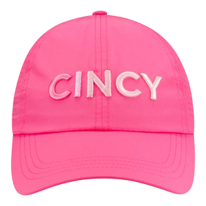 Vimhue Cincinnati Open Ladies Sun Goddess Ombre Text Hat in Pink - Front View