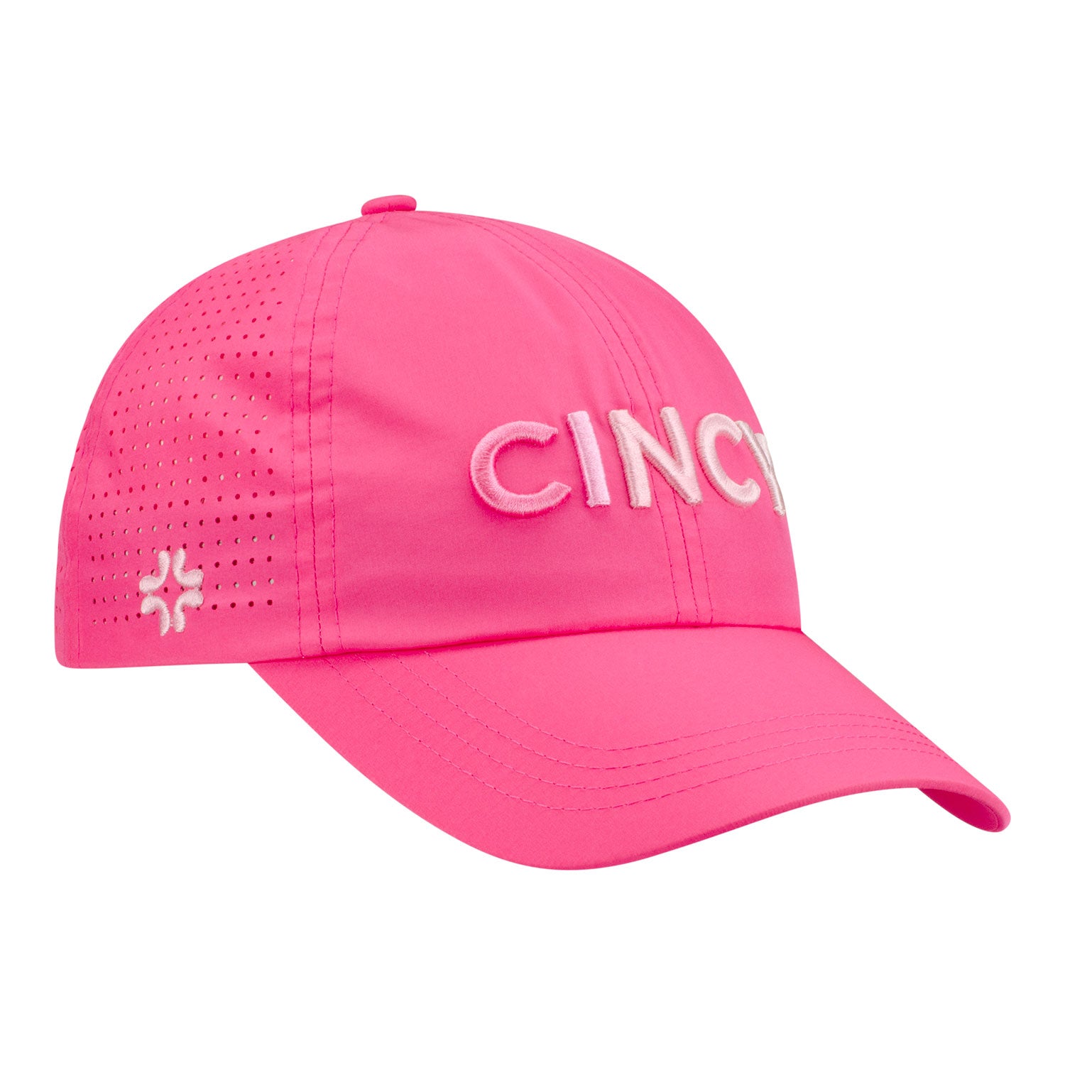 Vimhue Cincinnati Open Ladies Sun Goddess Ombre Text Hat in Pink - Front Right View