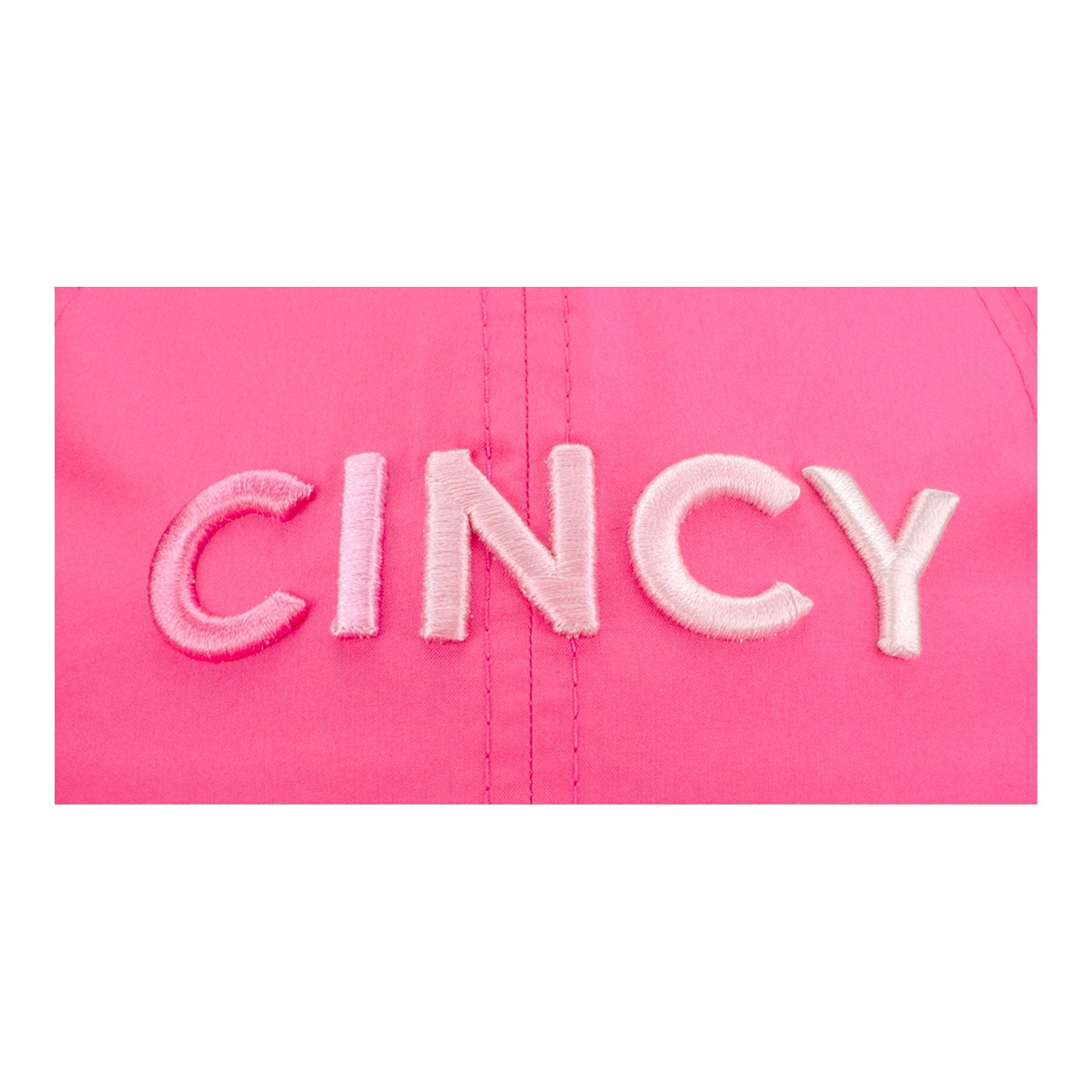 Vimhue Cincinnati Open Ladies Sun Goddess Ombre Text Hat in Pink - Design Close Up