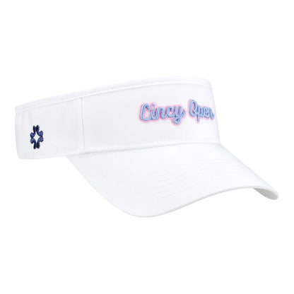 Vimhue Cincinnati Open Ladies Visor in White - Front Right View