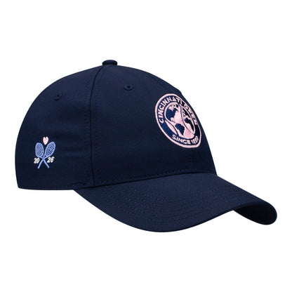 Ahead Cincinnati Open Women's Cumulus Hat in Navy - Front Right View