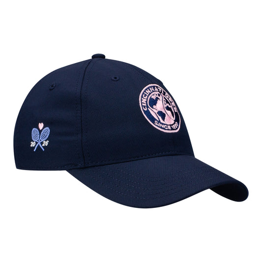 Ahead Cincinnati Open Women's Cumulus Hat in Navy - Front Right View