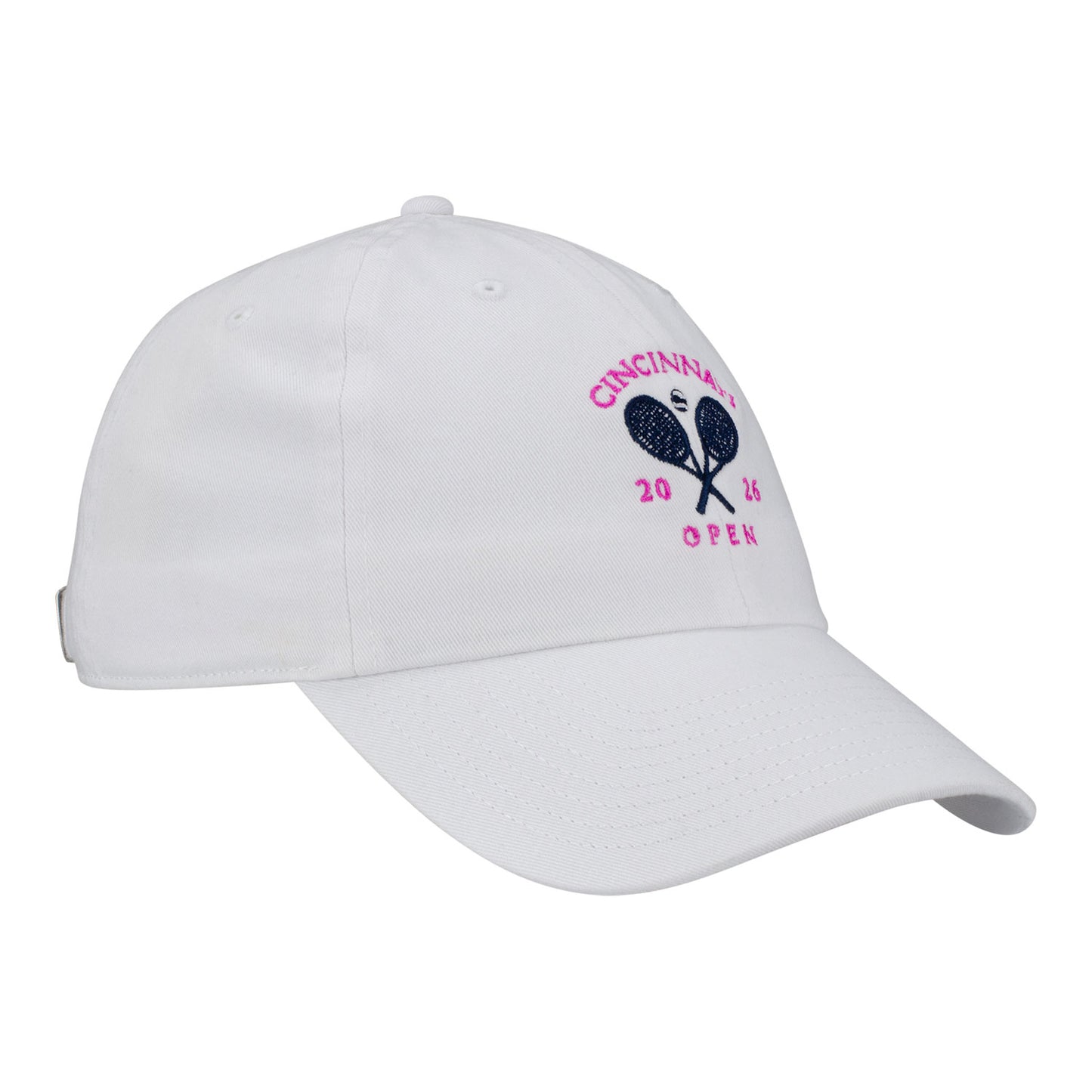 Ahead Cincinnati Open Women's Coaster Performance Hat in White - Front Right View