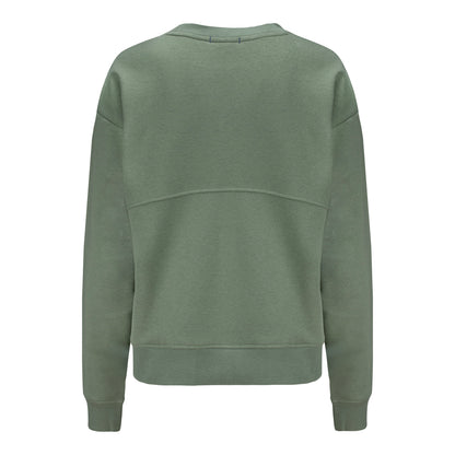 Ahead Cincinnati Open Women's Crossed Racket Crewneck Sweatshirt in Light Pine Green - Back View