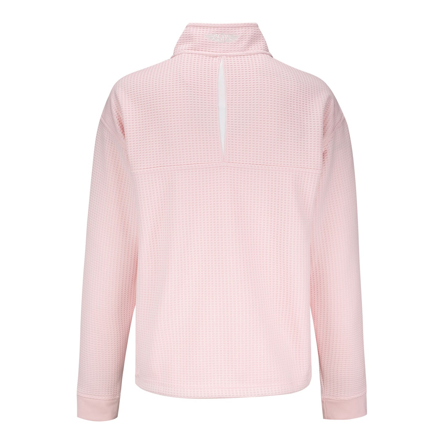 Straight Down Cincinnati Open Women's Opal Quarter Zip in Soft Pink - Back
