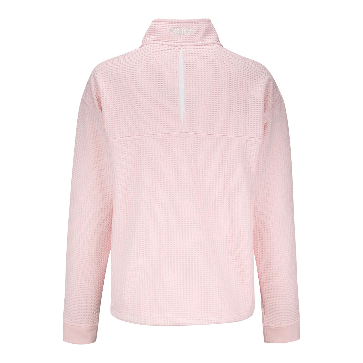 Straight Down Cincinnati Open Women's Opal Quarter Zip in Soft Pink - Back