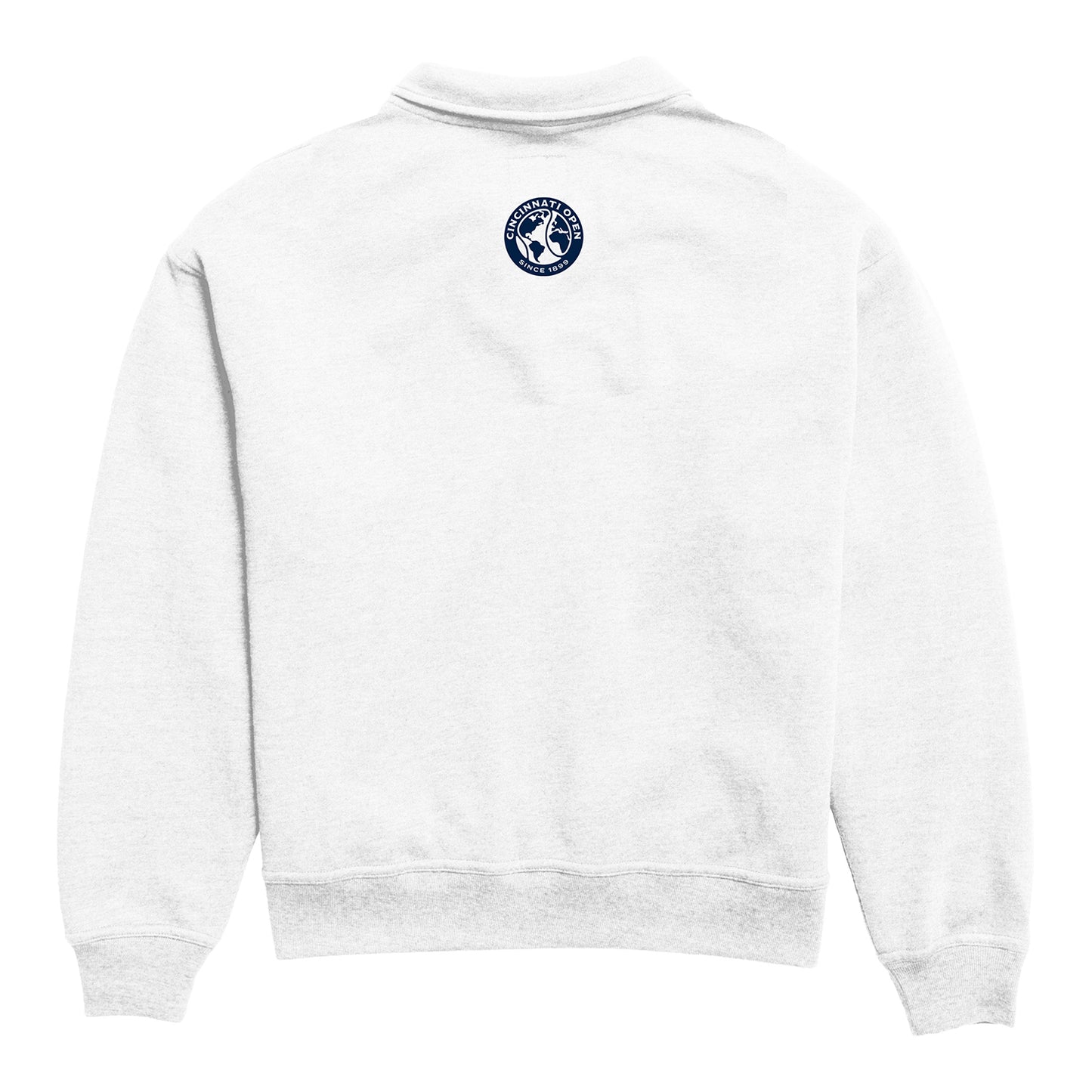 Legacy Cincinnati Open Women's Victory Springs Collar Sweatshirt in Heather Varsity White - Back