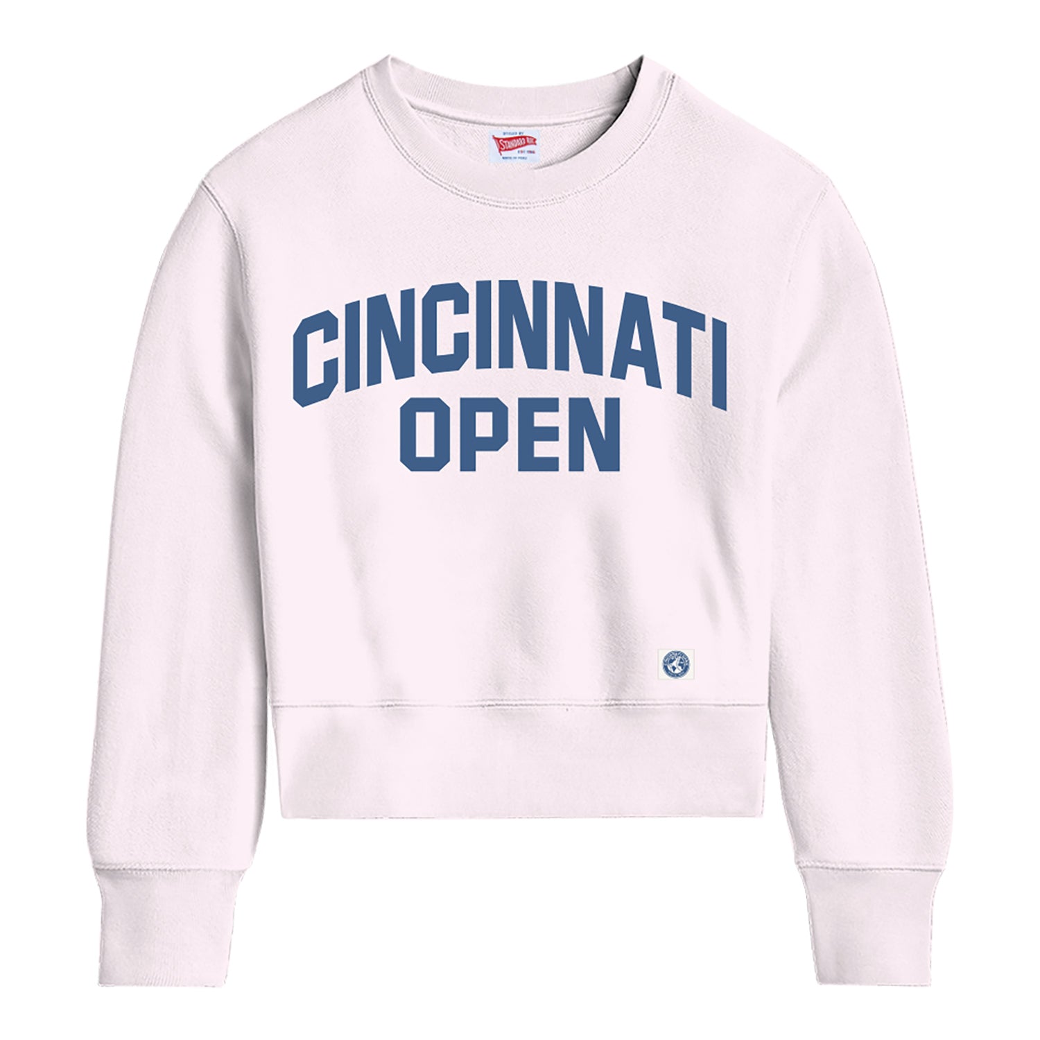 Standard Rec Cincinnati Open Women's Hampton Crew in Sea Salt Pink - Front