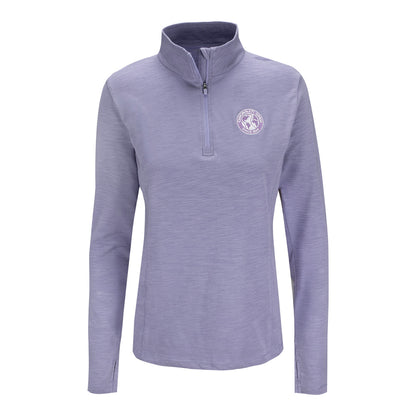 tasc Cincinnati Open Women's Recess Quarter Zip in Moonlight Lavender - Front