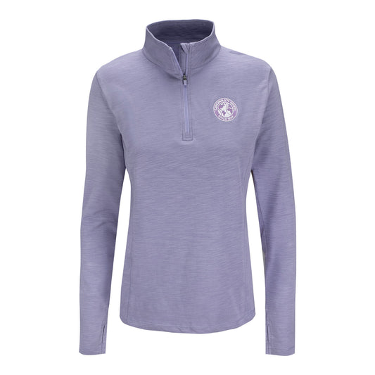 tasc Cincinnati Open Women's Recess Quarter Zip in Moonlight Lavender - Front