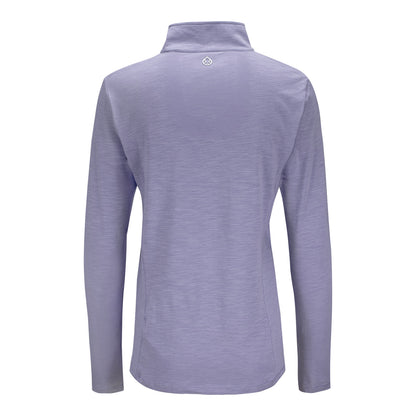 tasc Cincinnati Open Women's Recess Quarter Zip in Moonlight Lavender - Back