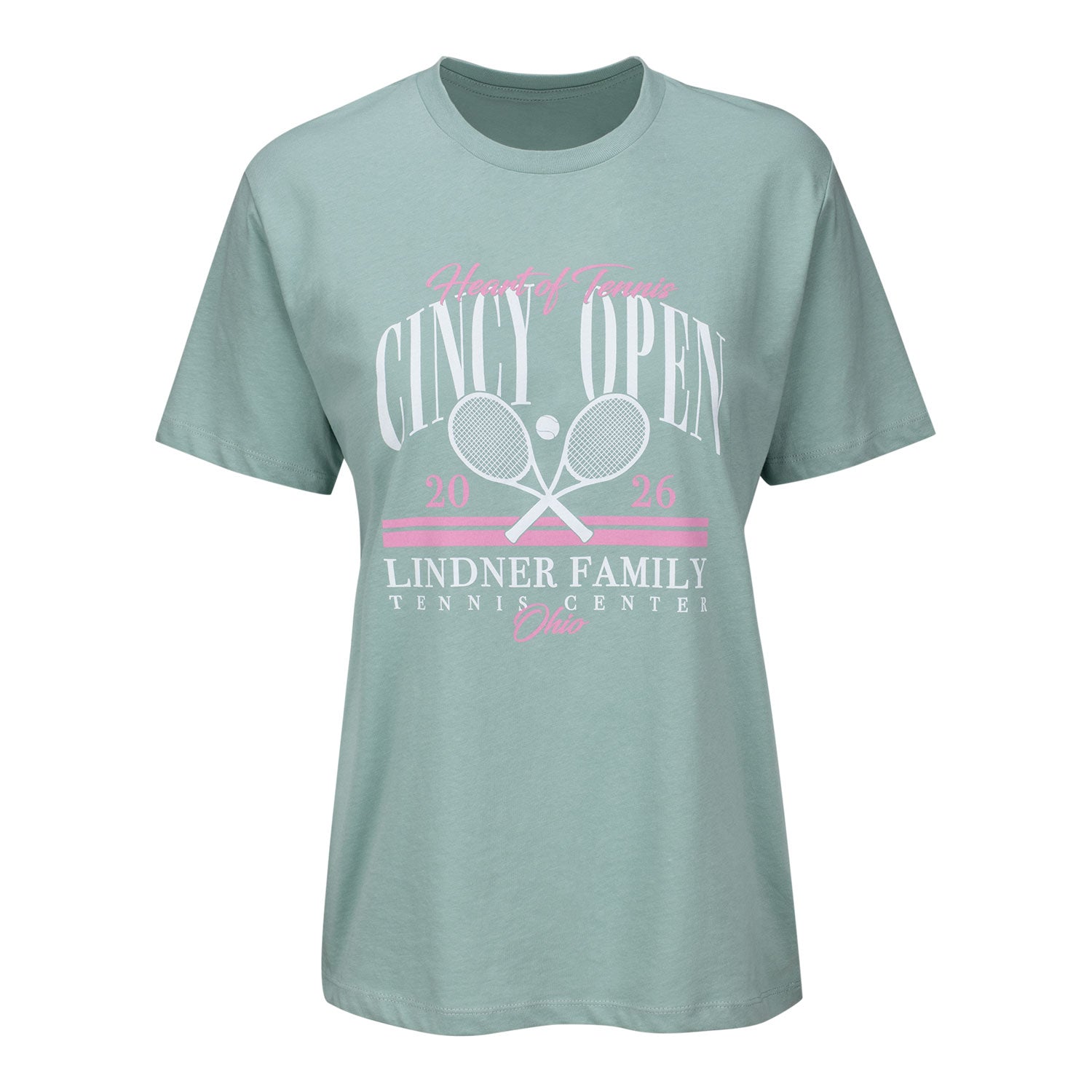 Ahead Cincinnati Open Women's Zelda T-Shirt in Seafoam - Front View