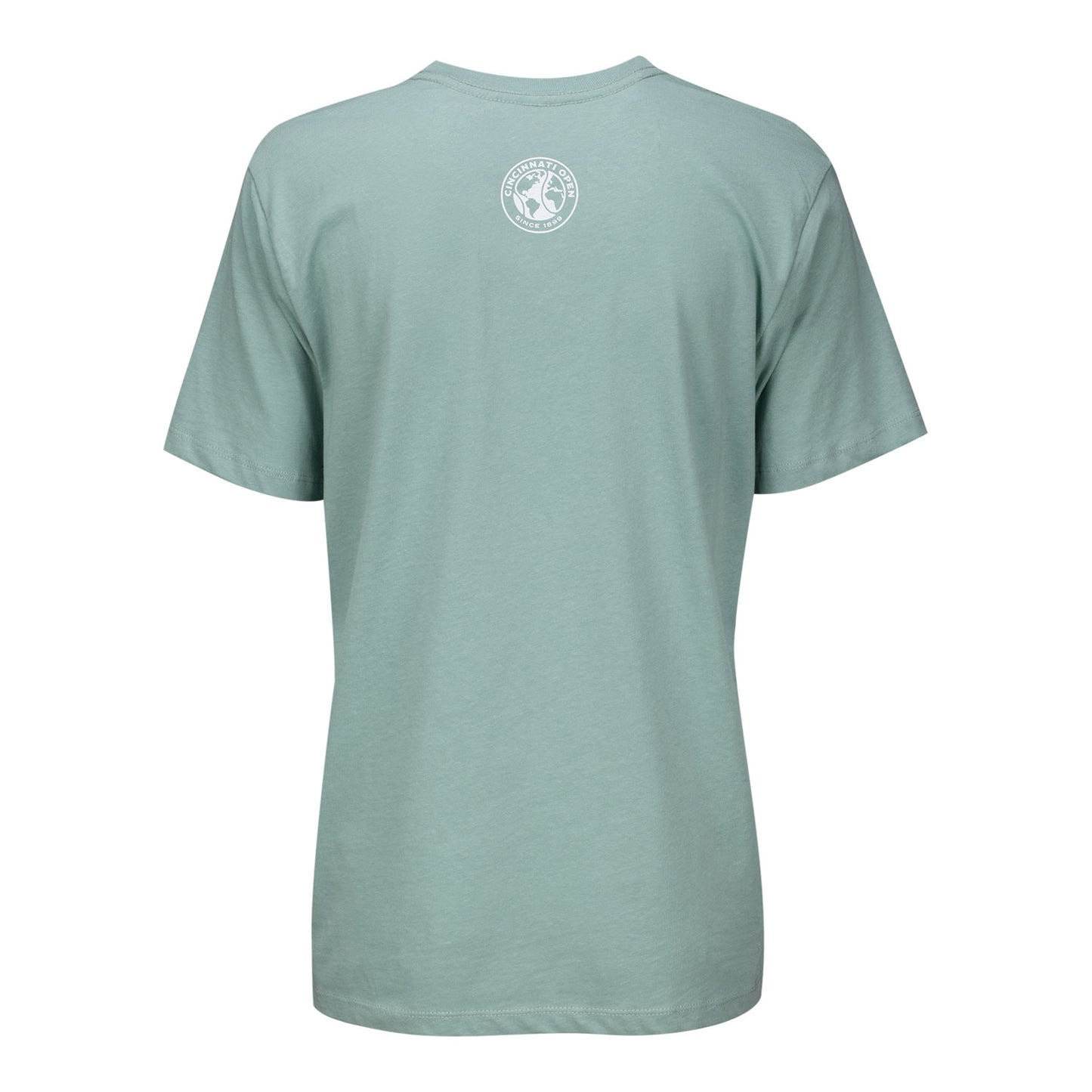 Ahead Cincinnati Open Women's Zelda T-Shirt in Seafoam - Back View