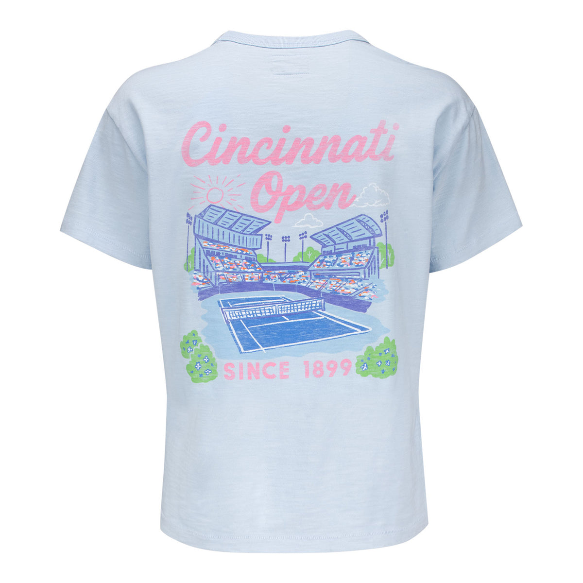 Standard Rec Cincinnati Open Women's Stadium T-Shirt in Skyway - Back