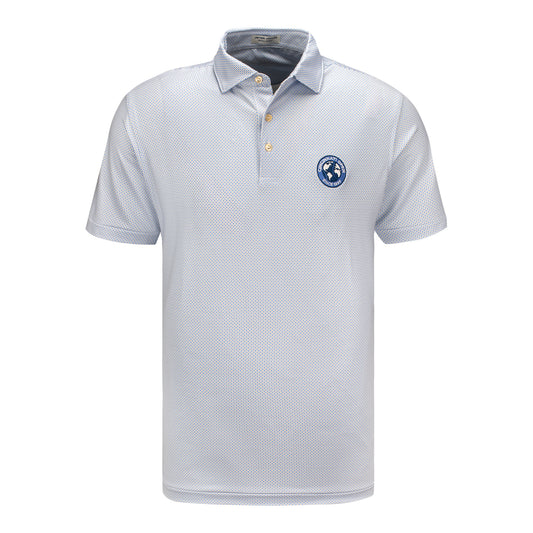 Peter Millar 2026 Cincinnati Open Phoenix Performance Jersey Polo in Bluebird - Front View
