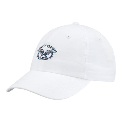 Legacy Cincinnati Open Performance Epic Hat in White - Front Left View