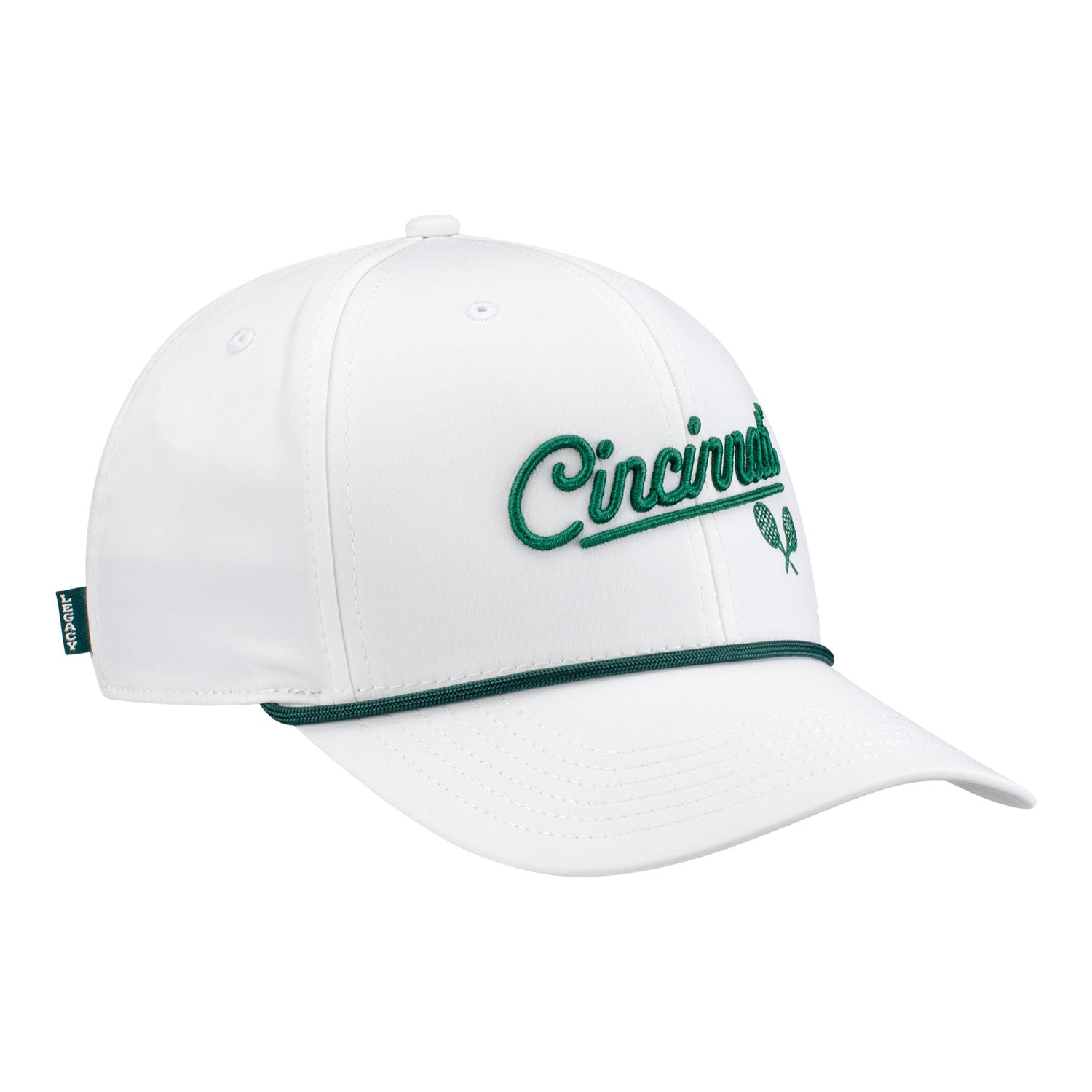Legacy Cincinnati Open REMPA Reclaim Cincinnati Script Hat in White - Front Right