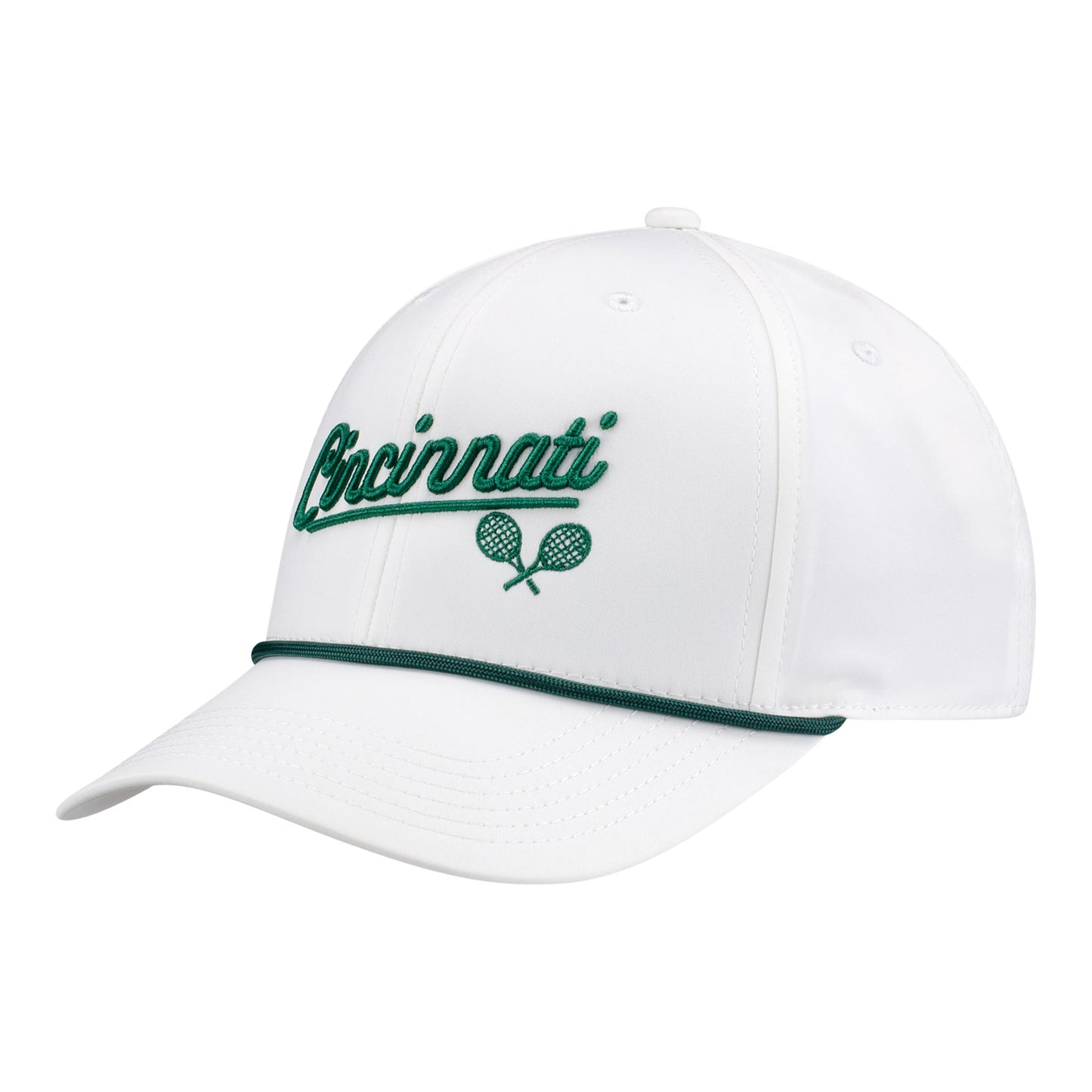 Legacy Cincinnati Open REMPA Reclaim Cincinnati Script Hat in White - Front Left