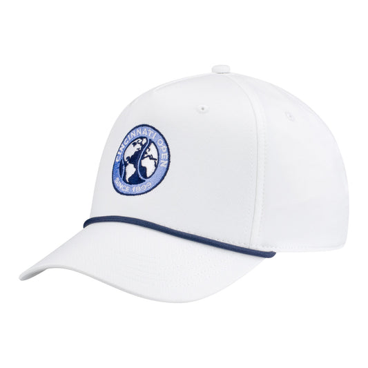 Ahead Cincinnati Open Alto Rope Hat in White - Front Left