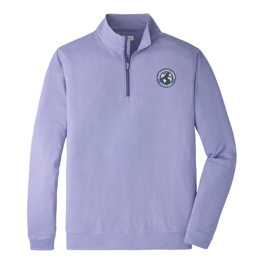 Peter Millar 2026 Cincinnati Open Perth Basketweave Performance Quarter Zip in Garden Violet - Front