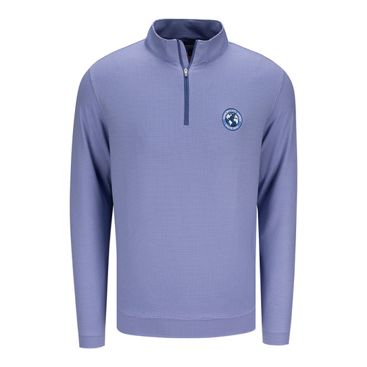 Peter Millar 2026 Cincinnati Open Perth Basketweave Performance Quarter Zip in Garden Violet - Front