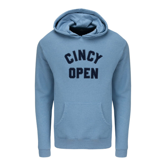Ahead Cincinnati Open Seabrooke Hoodie in Blue Jean - Front View