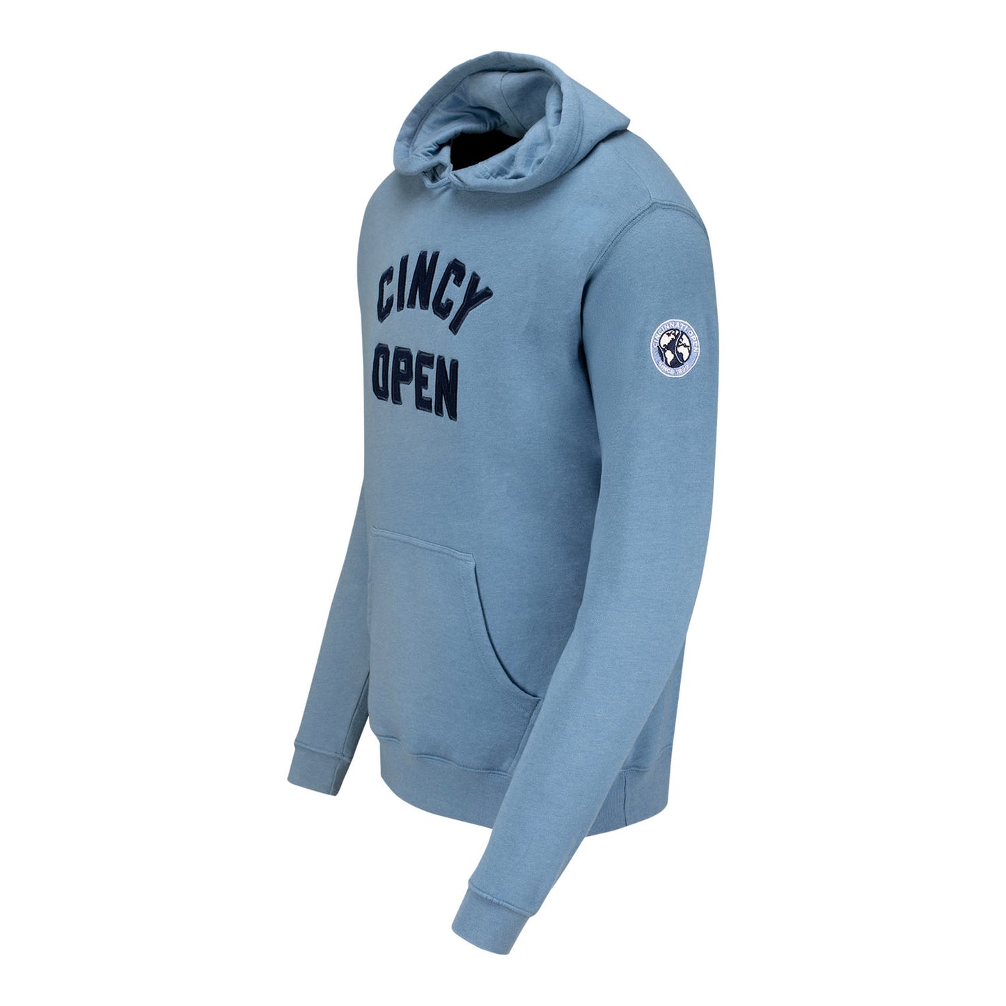 Ahead Cincinnati Open Seabrooke Hoodie in Blue Jean - Left Side