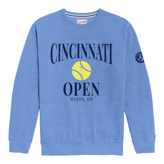 Legacy Cincinnati Open Heritage Classic Crew in Heather Liberty Blue - Front