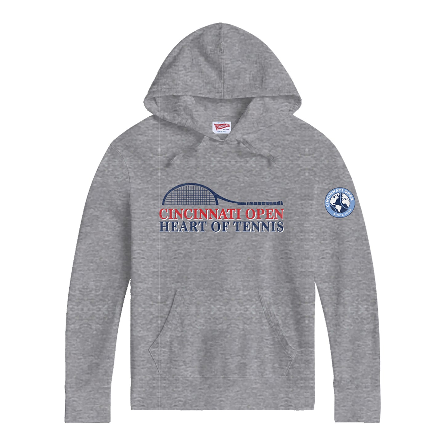 Standard Rec Cincinnati Open Racket Rec Hoodie in Oyster - Front