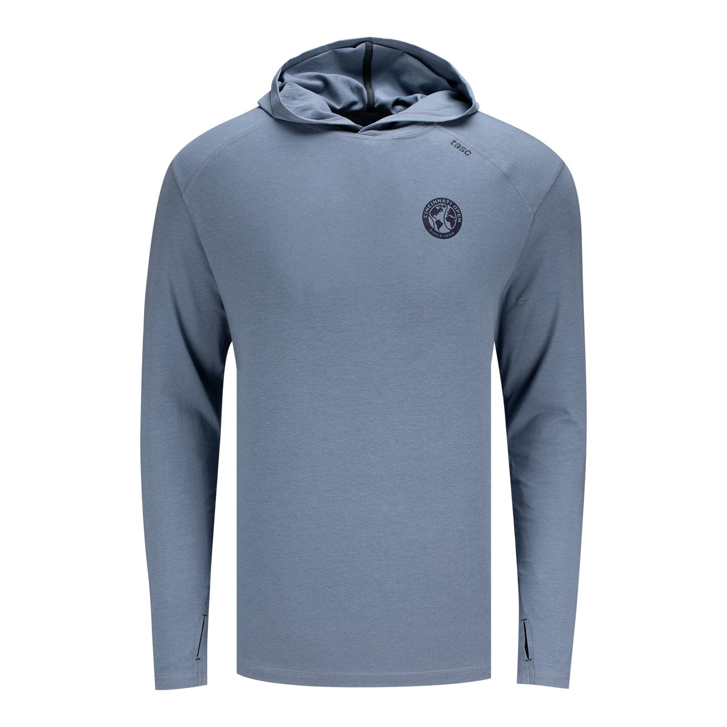 tasc Cincinnati Open Carrollton Hoodie in Anchor Blue - Front 