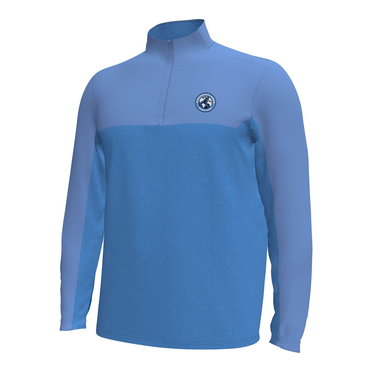 Under Armour Cincinnati Open Drive Storm SweaterFleece Quarter Zip in Ceylon Blue - Front