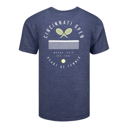 Gear for Sports Cincinnati Open Tennis Net T-Shirt in Navy - Back View